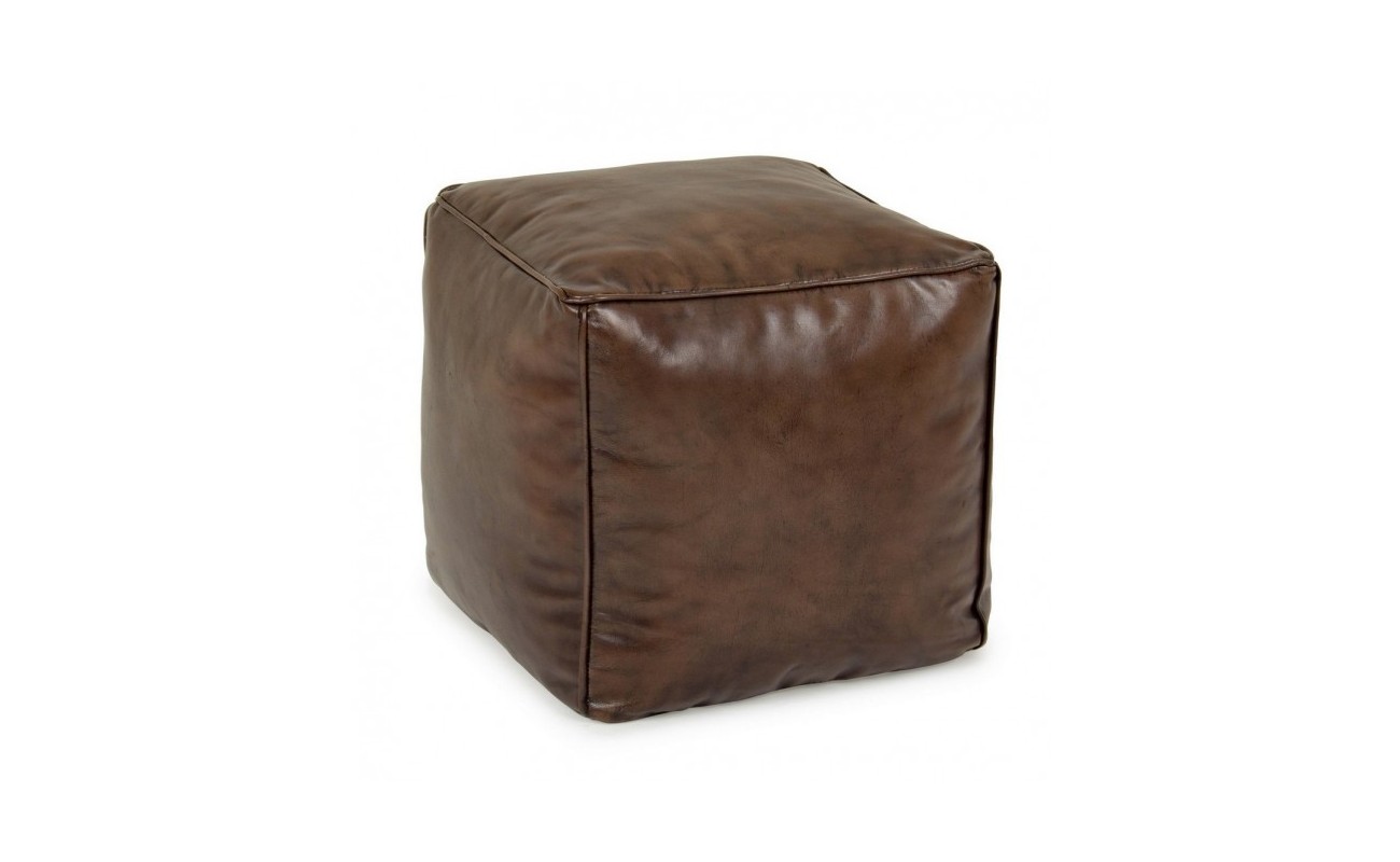 POUF MENDEZ MARRÓN 40X40