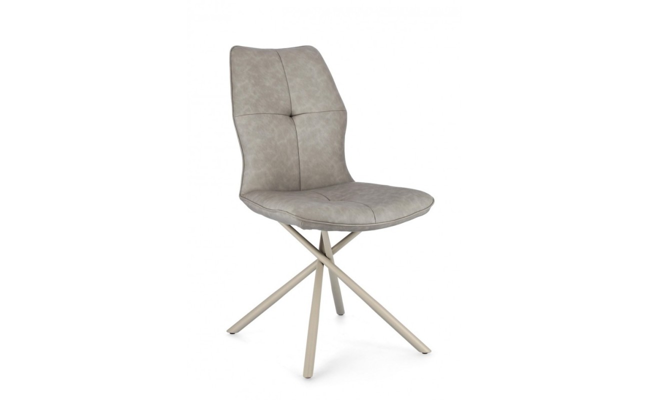 SILLA KEPLER PU GRIS PALOMA