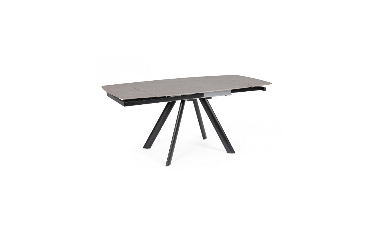 MESA EXT. RAILI 119.5/180X85 NEGRO/GRIS