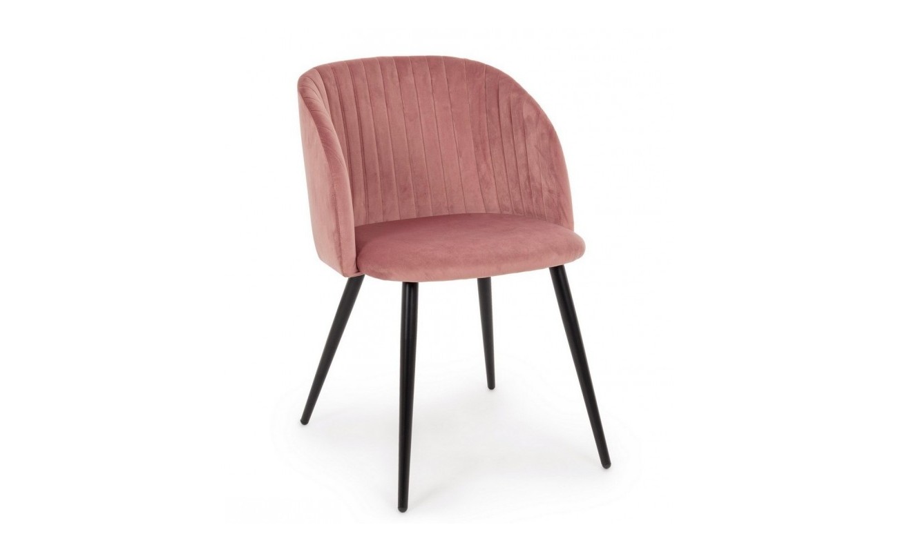 SILLA QUEEN VELVET ROSA