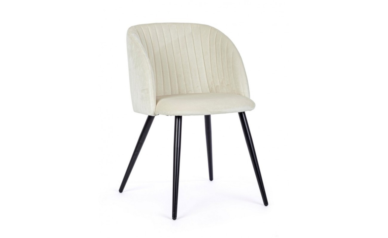 SILLA QUEEN VELVET BLANCO