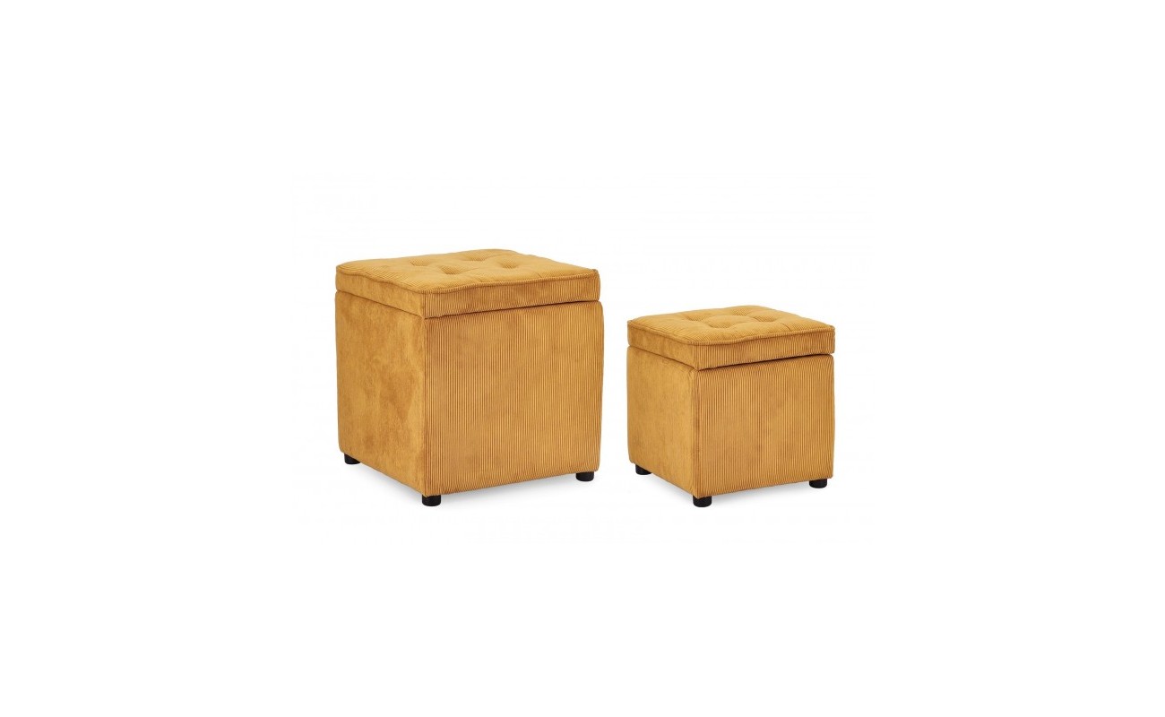 SET2 POUF CON. DYLAN OCRE