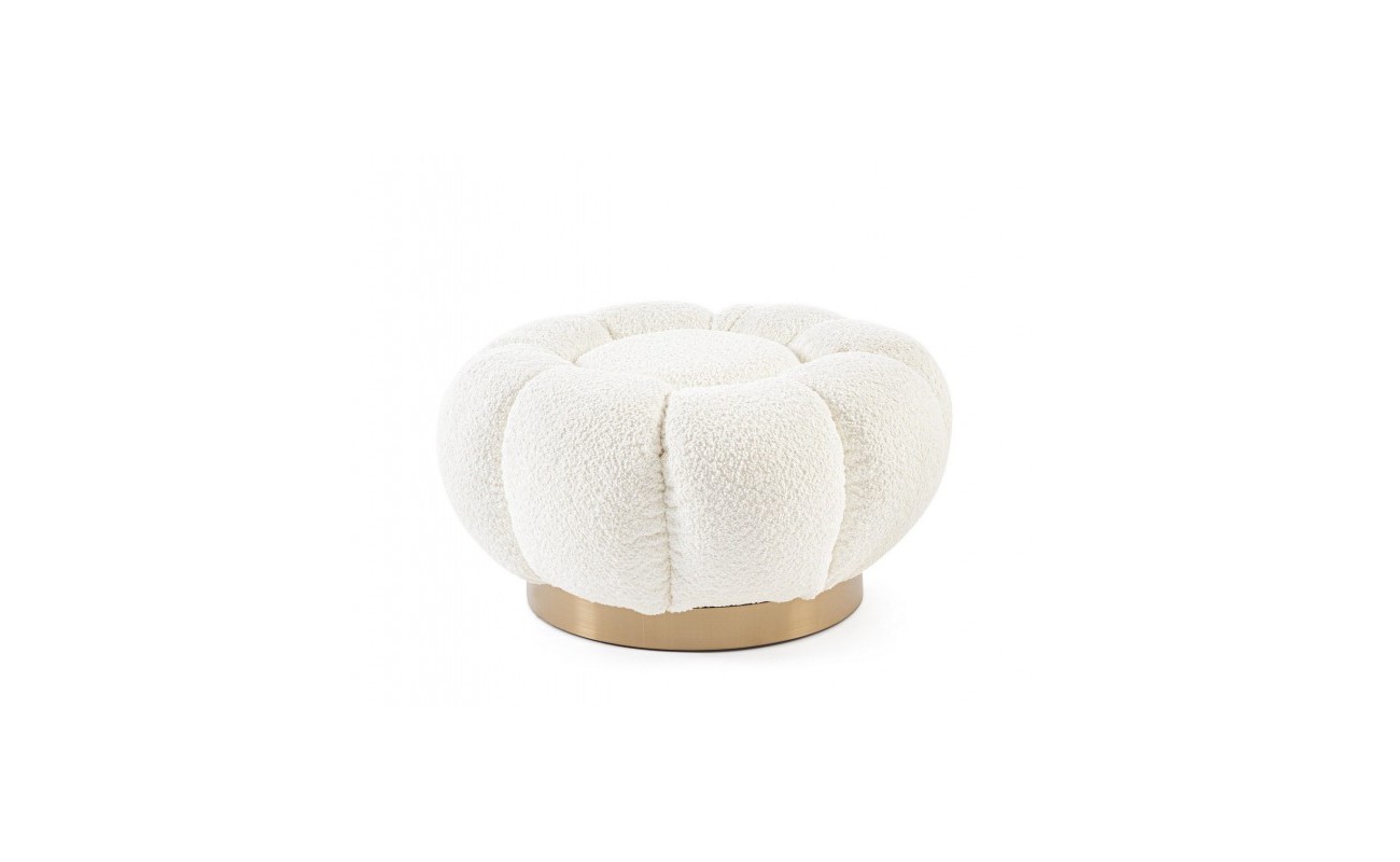 POUF FLOREL BLANCO