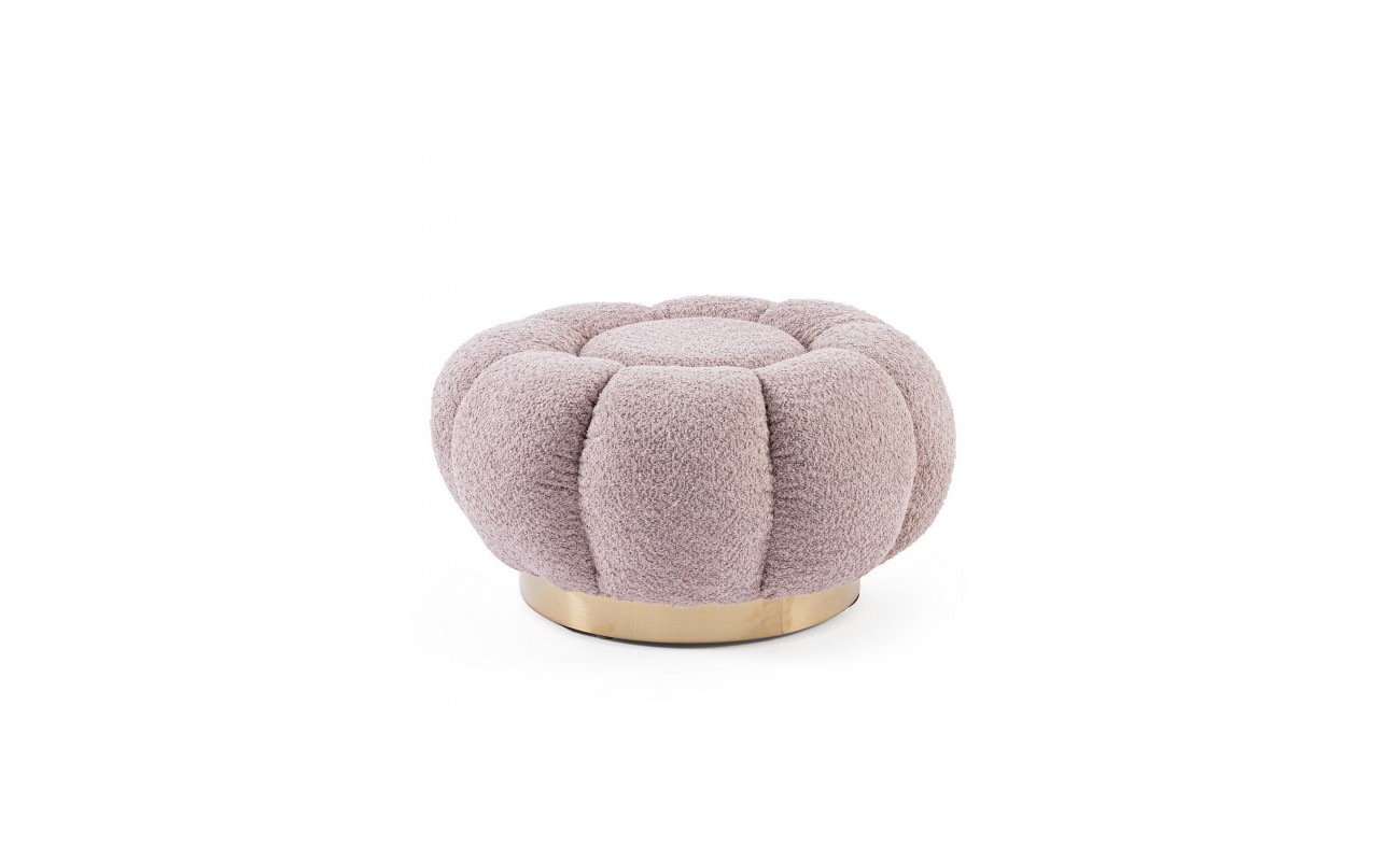 POUF FLOREL ROSA ANTIGUO