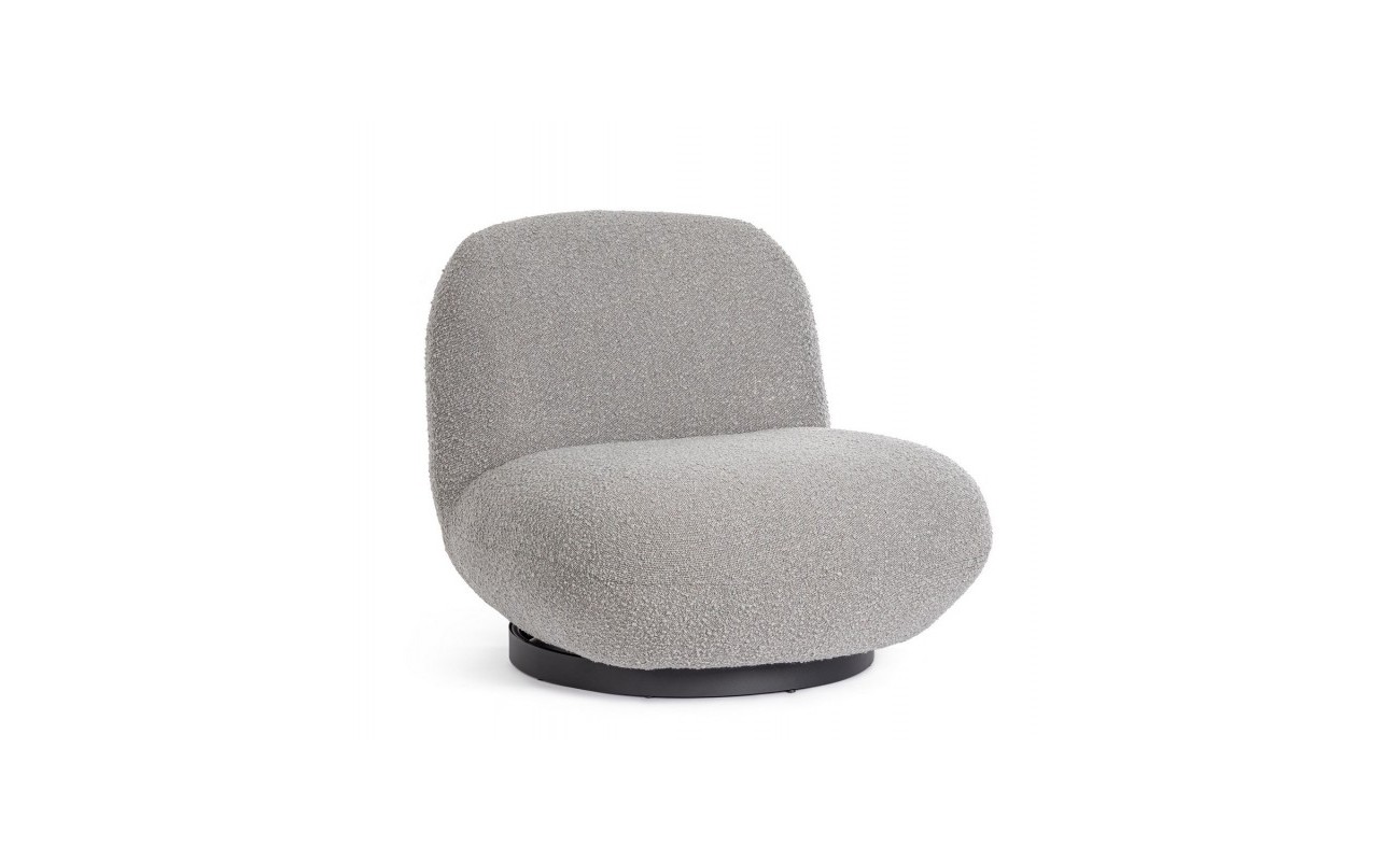 SILLÓN MARGOT GIRAT GRIS BUCLÉ