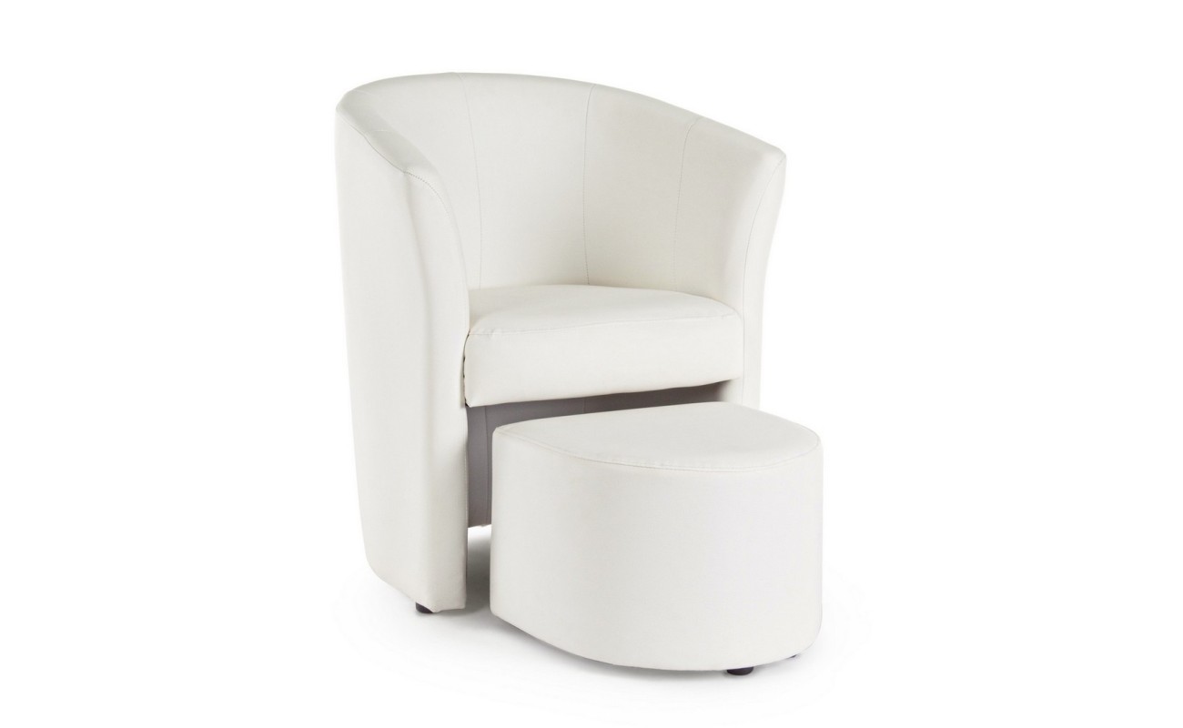 SILLÓN C-POUF RITA BLANCO