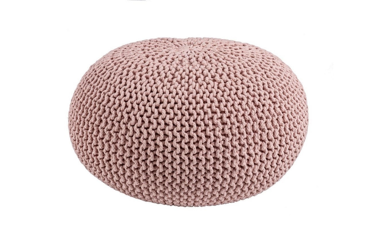 POUF TRENZADO BLUSH D80