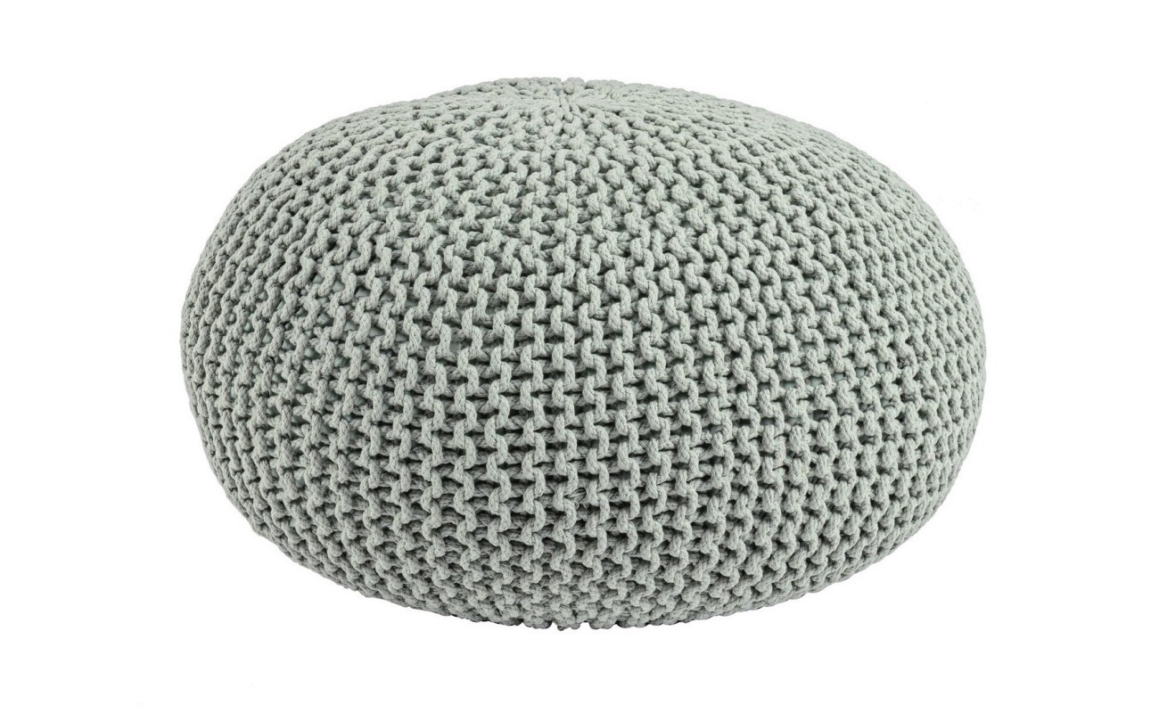 POUF TRENZADO MENTA D80