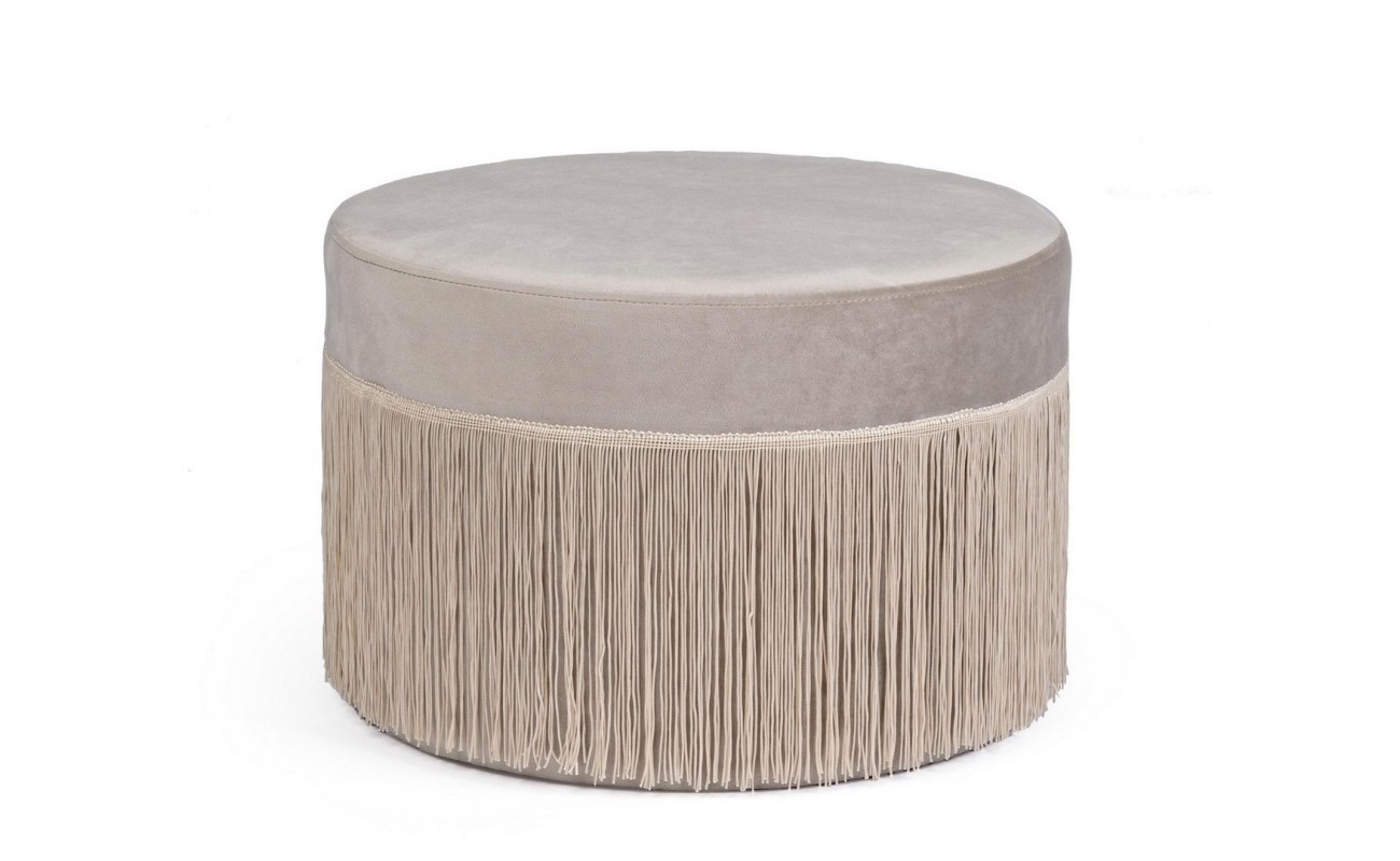 POUF LEILANI GRIS CLARO D45