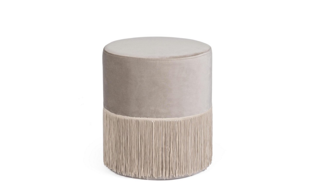 POUF LEILANI GRIS CLARO D38