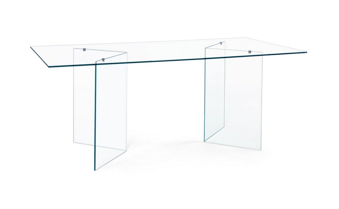 MESA COMEDOR RECTANGULAR CRISTAL 180X90