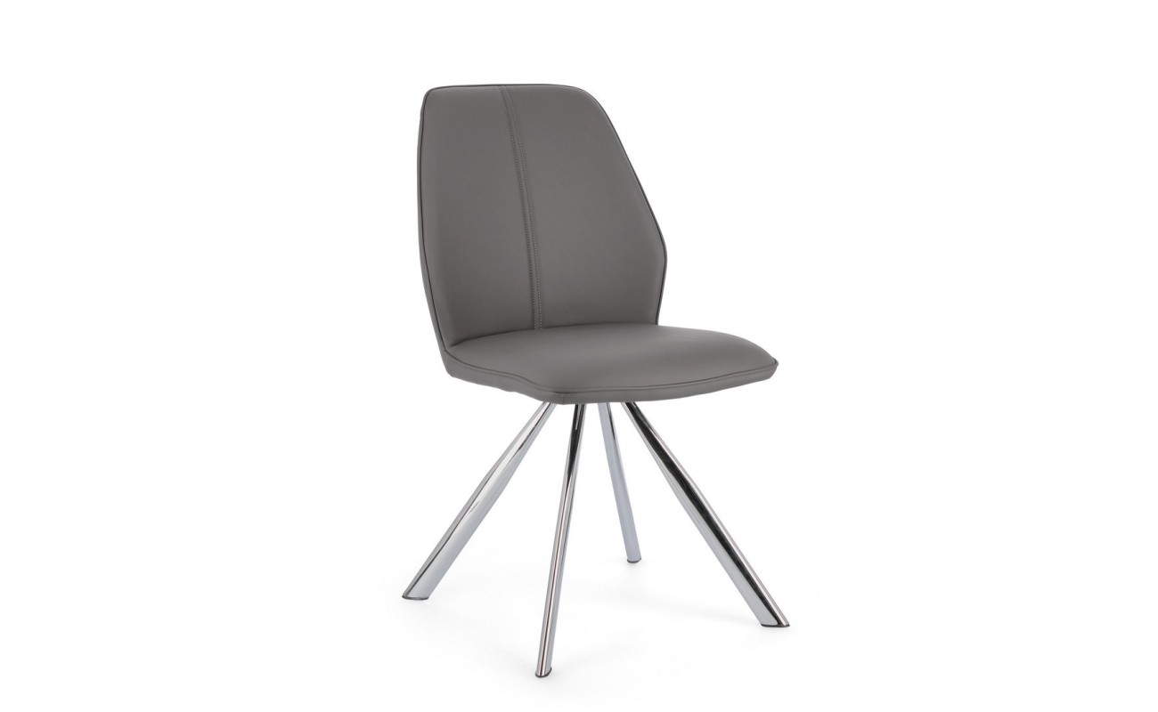 SILLA MAXWELL SINTETICO GRIS