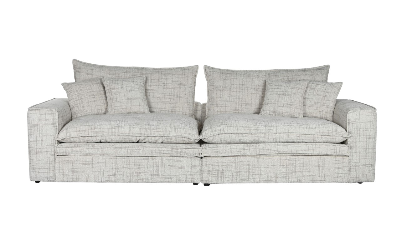 SOFA LINO PLUMA 296X99X100 4 COJINES INCLUIDOS