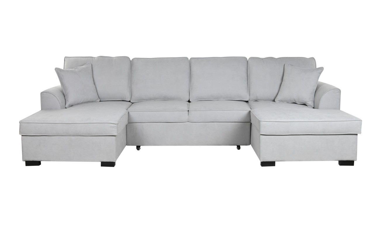 SOFA CAMA POLIESTER 298X154X92 GRIS