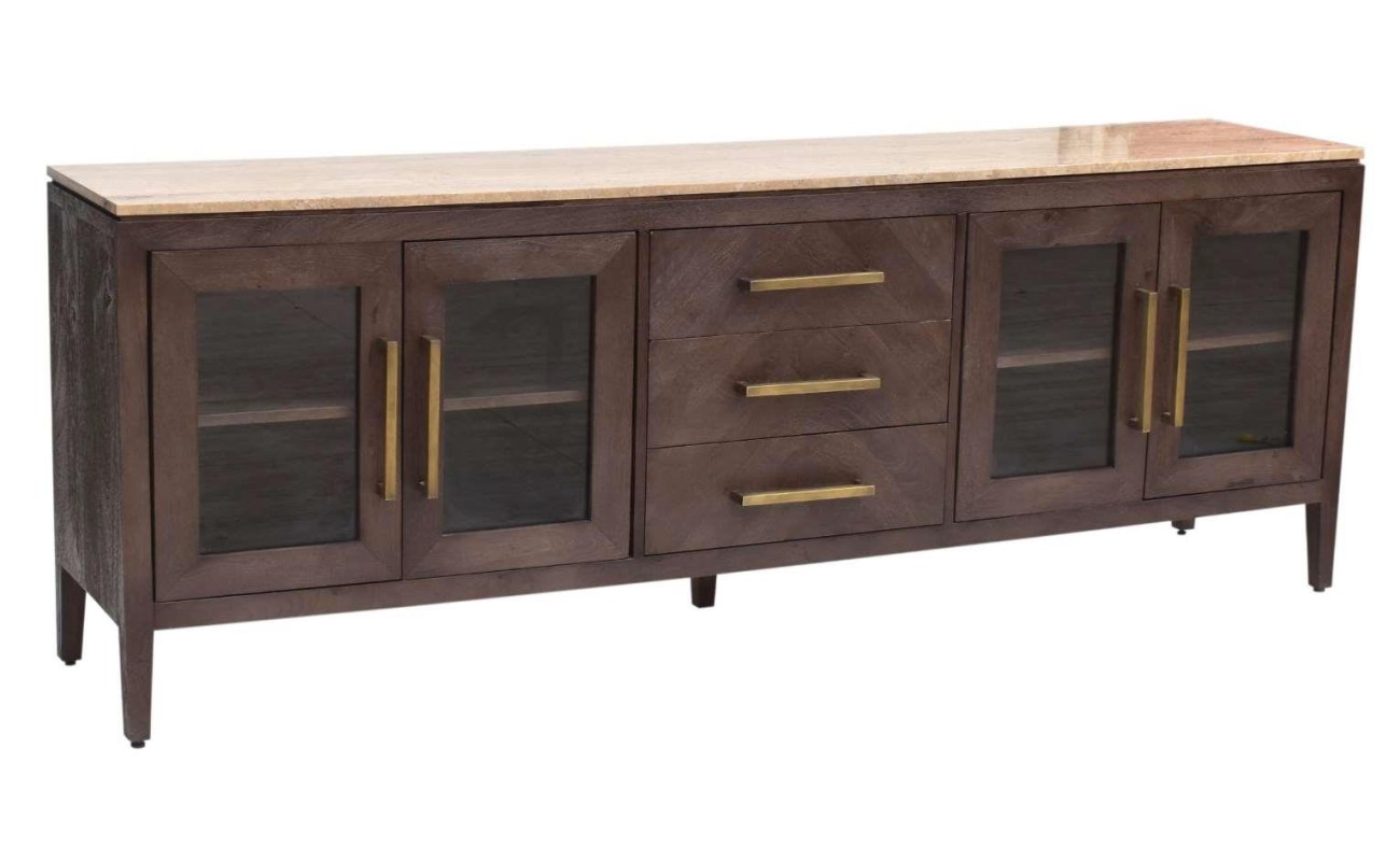 BUFFET MANGO MARMOL 200X40X70 TRAVERTINO