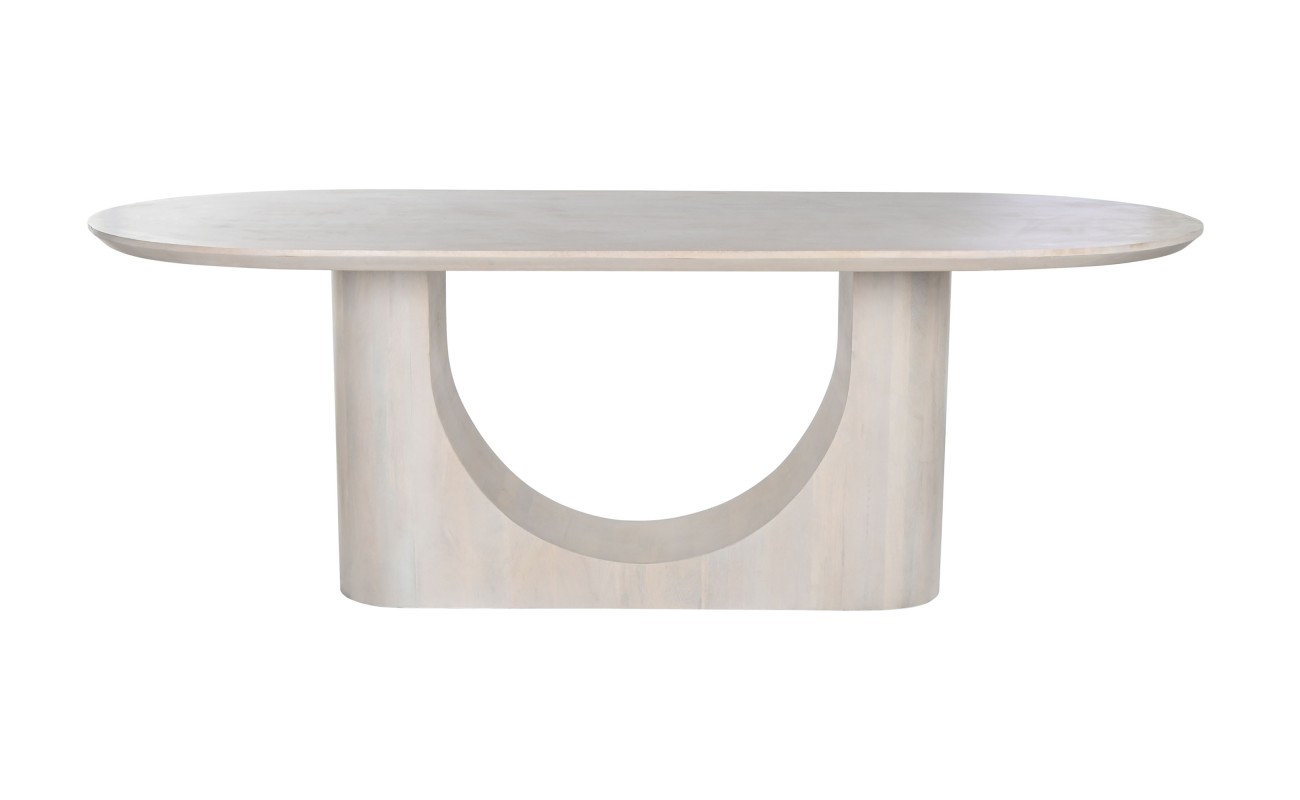 MESA COMEDOR MANGO 220X100X76 BLANCO