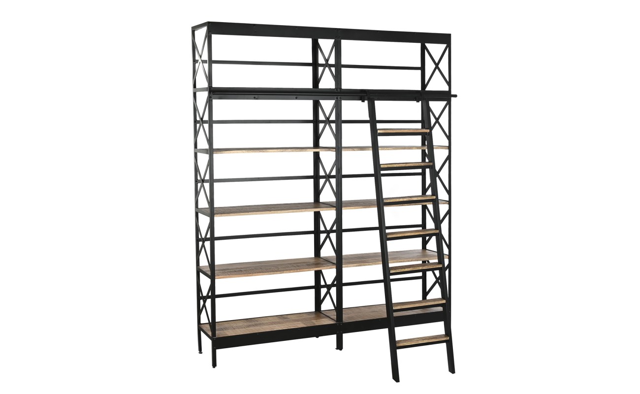 ESTANTERIA METAL MANGO 180X35X220 116,60 ESCALERA