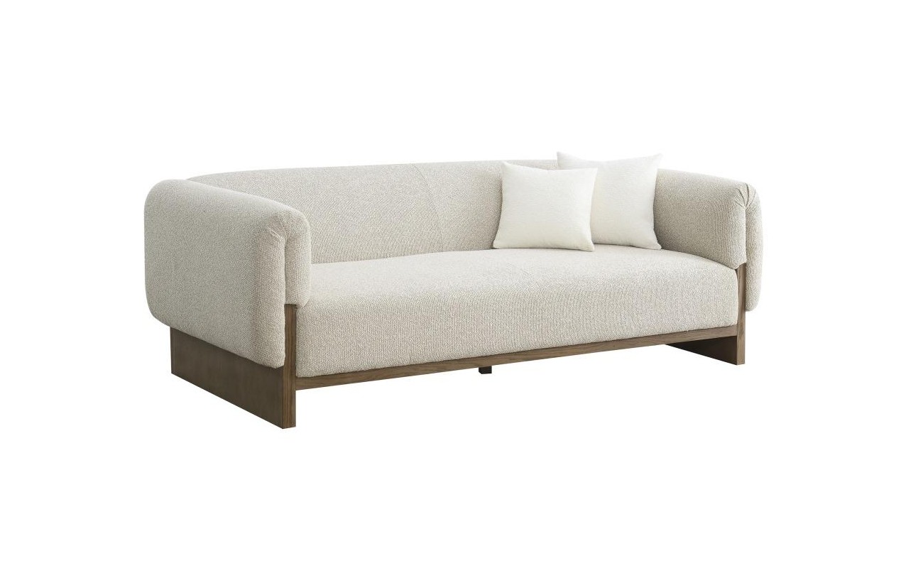 SOFA MADERA DE BOJ POLIESTER 220X95X77 CRUDO