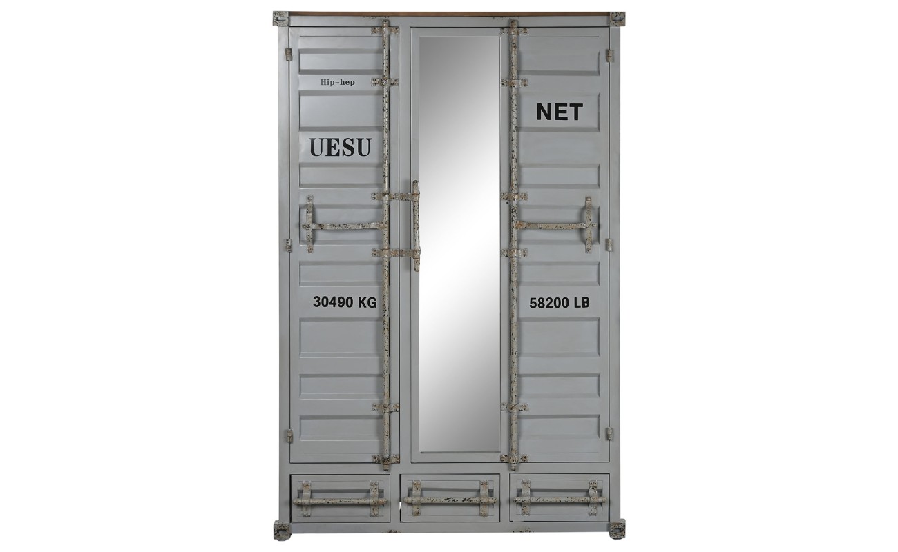 ARMARIO METAL 112X46X174 58,99 CONTAINER GRIS