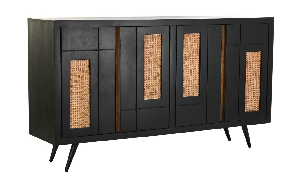 BUFFET MANGO RATAN 160X40X90 NEGRO