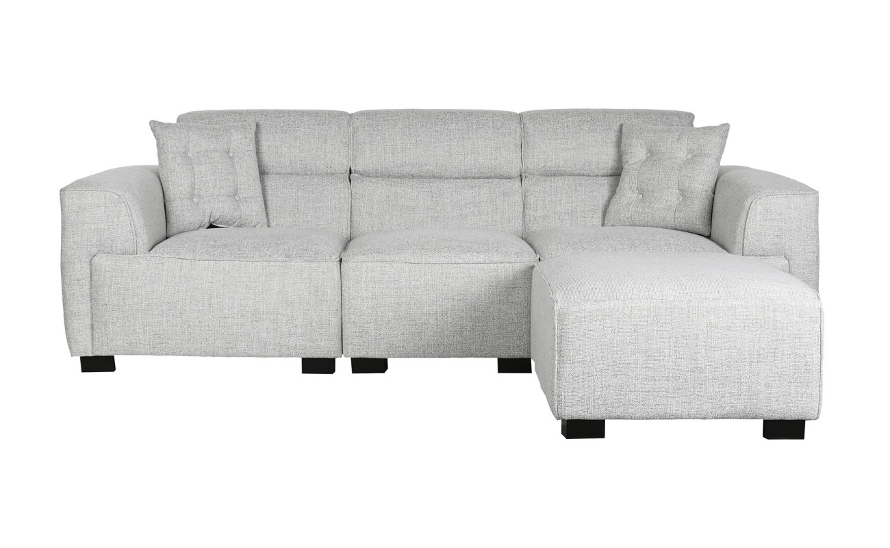 SOFA POLIESTER 231X170X82 MODULAR GRIS