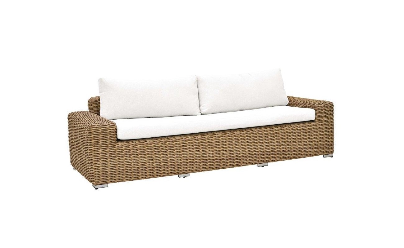 SOFA RATAN SINTETICO POLIESTER 222X87X63