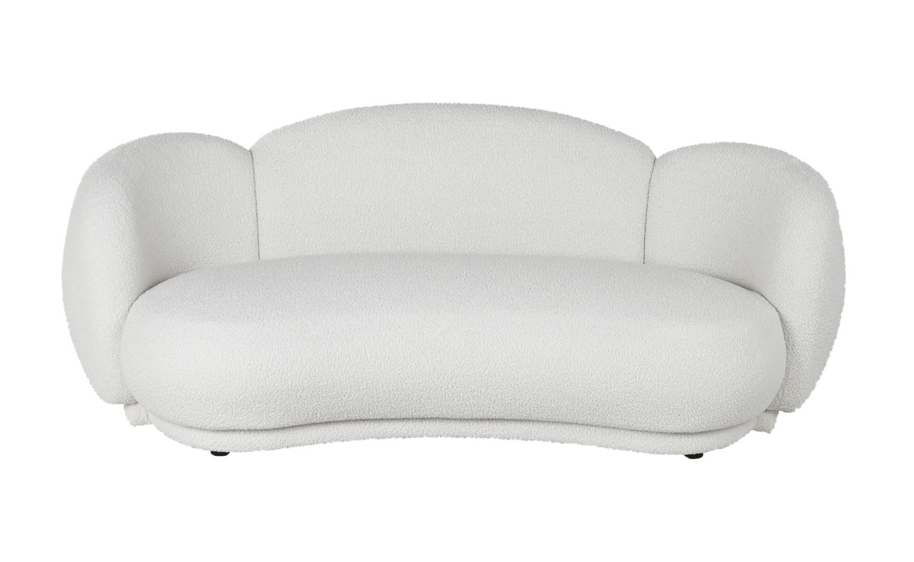 SOFA POLIESTER 195X103X74 NUBE BLANCO