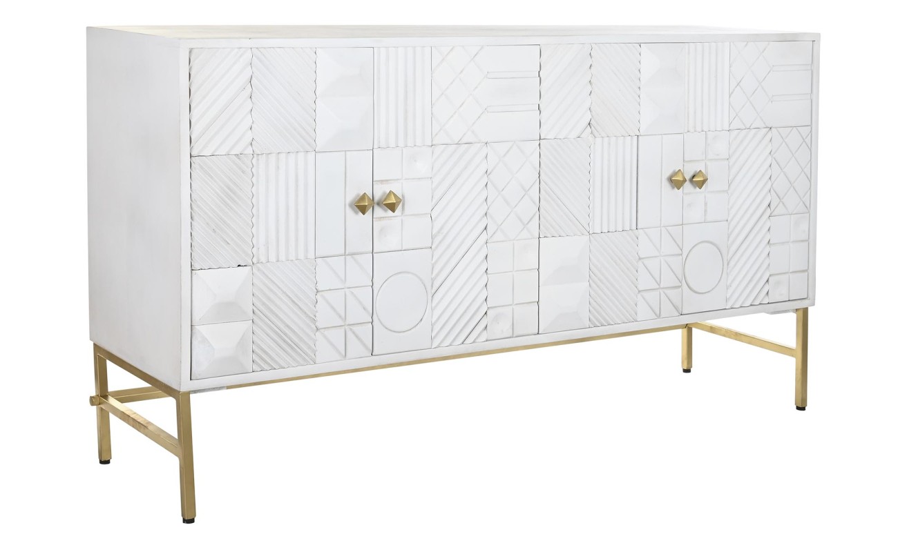 BUFFET MANGO LATON 157X43X84 ROMBO BLANCO