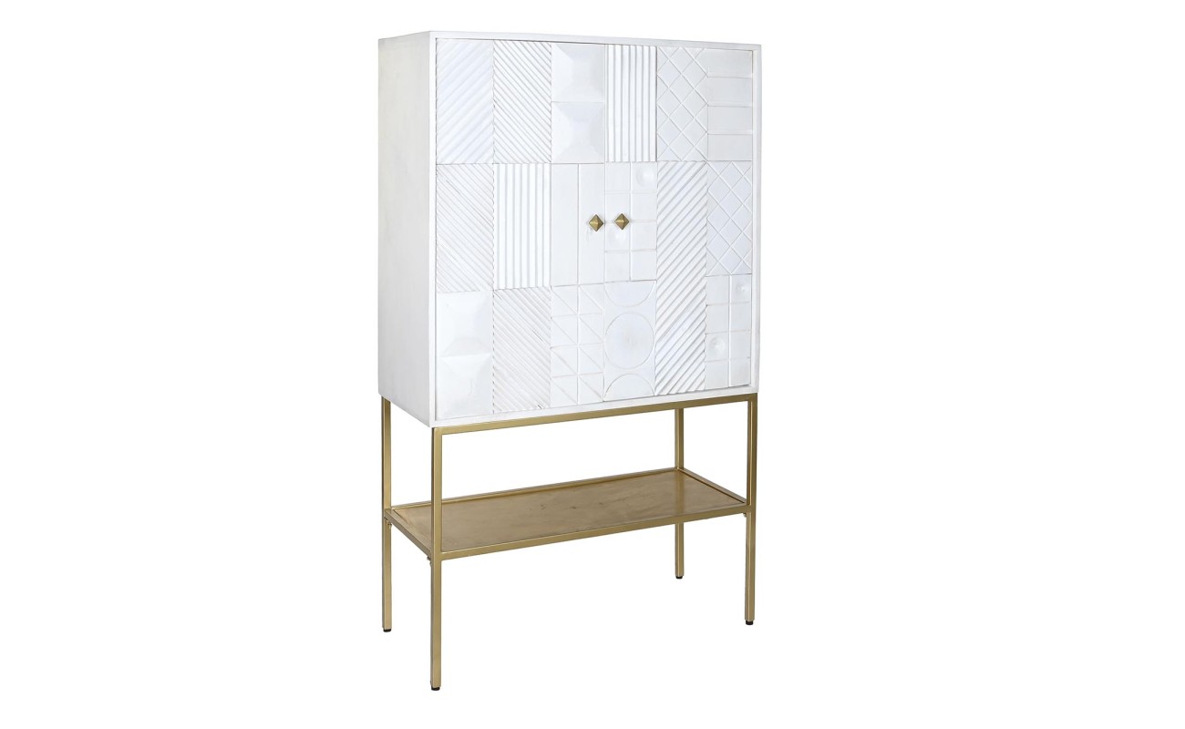 APARADOR MANGO METAL 91X44X152 30,00 BLANCO