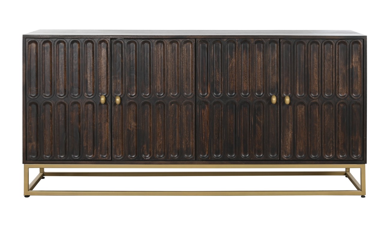 BUFFET MANGO METAL 157,5X47X76,2 MARRON OSCURO