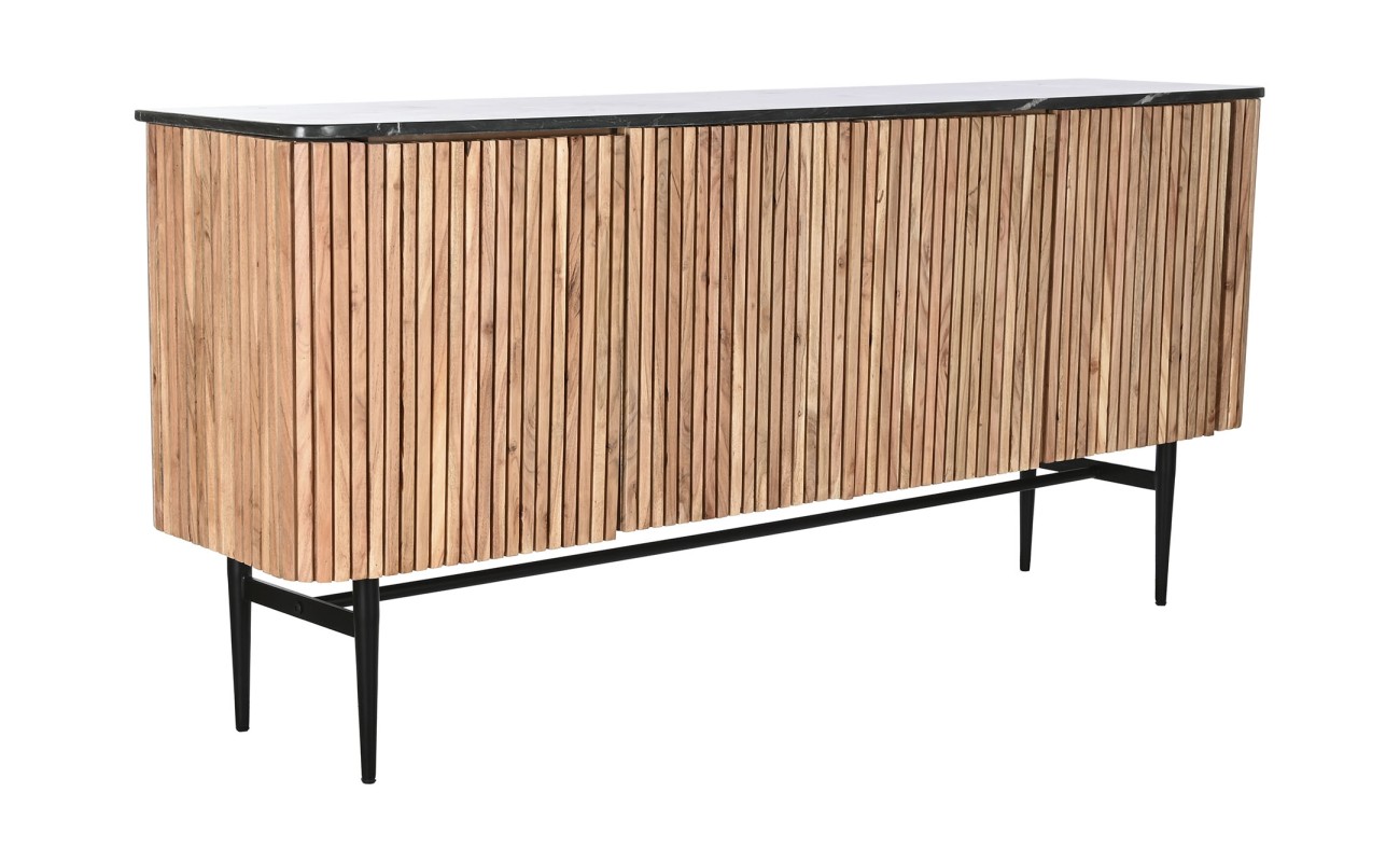 BUFFET ACACIA MARMOL 170X40X80 NEGRO