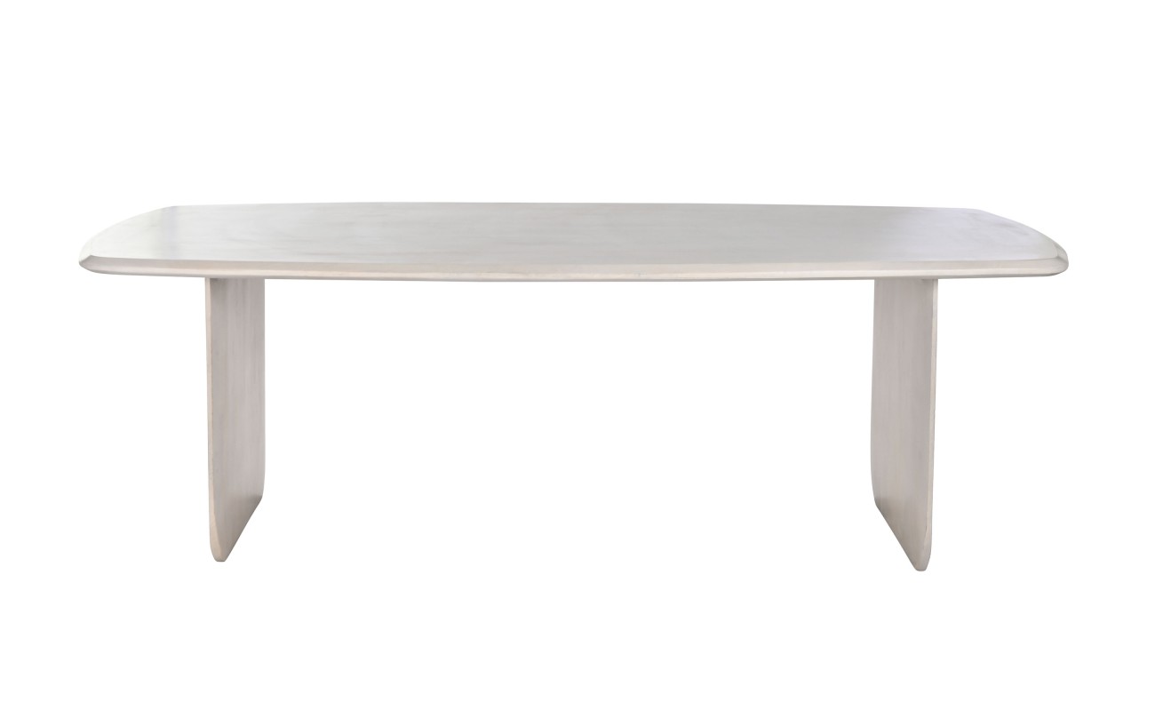 MESA COMEDOR MANGO 218X100X76 BLANCO