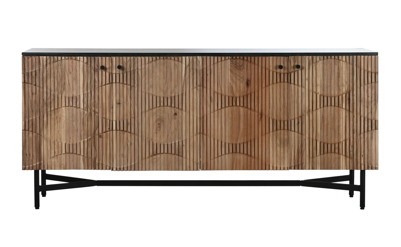 BUFFET ACACIA MARMOL 175X40X76 86,72 NEGRO