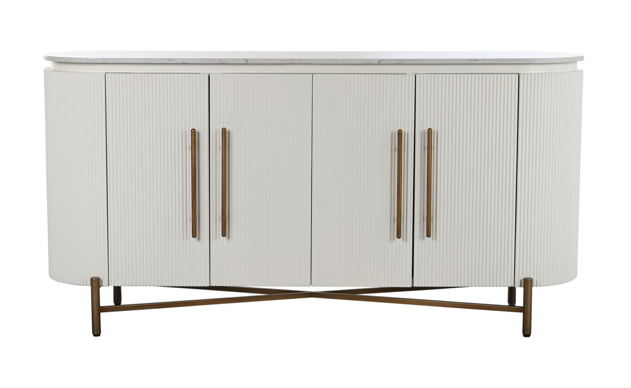 BUFFET ABETO MARMOL 152X42X78 60,20 BLANCO