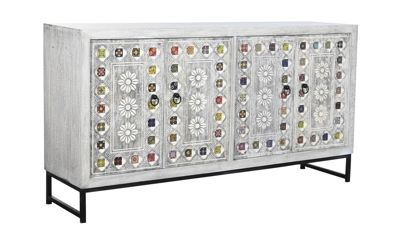 BUFFET MANGO CERAMICA 150X38X80 GRIS