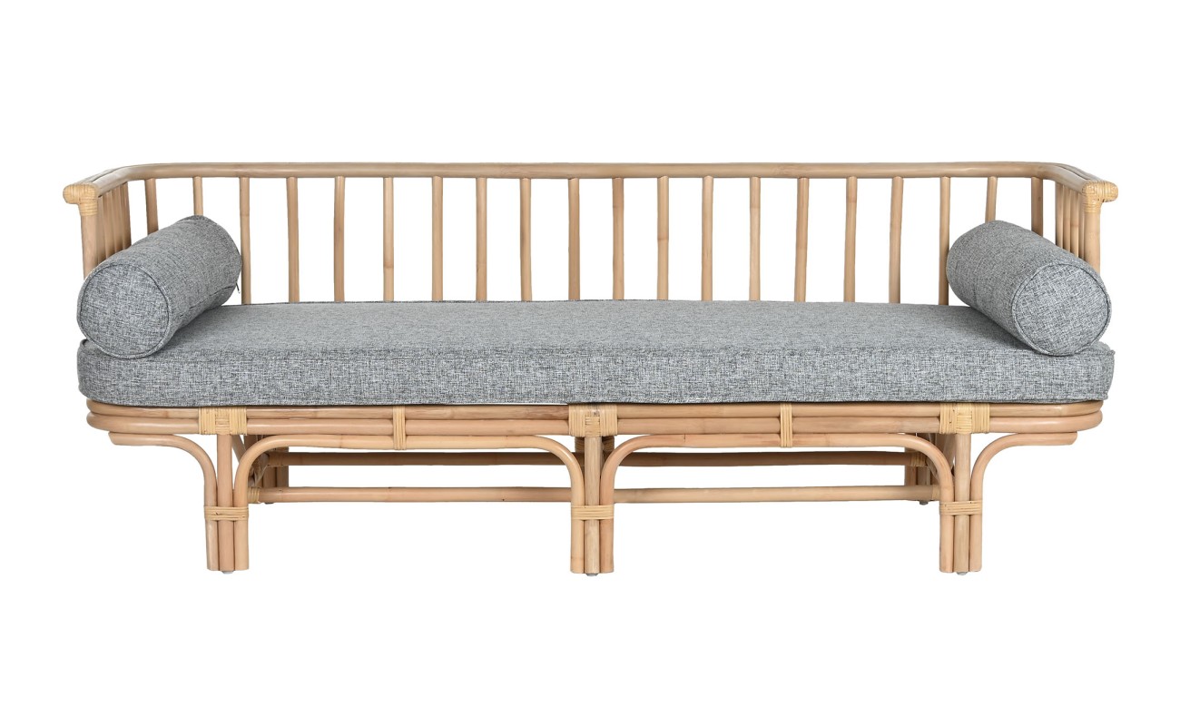 SOFA BAMBU RATAN 195X75X70 NATURAL