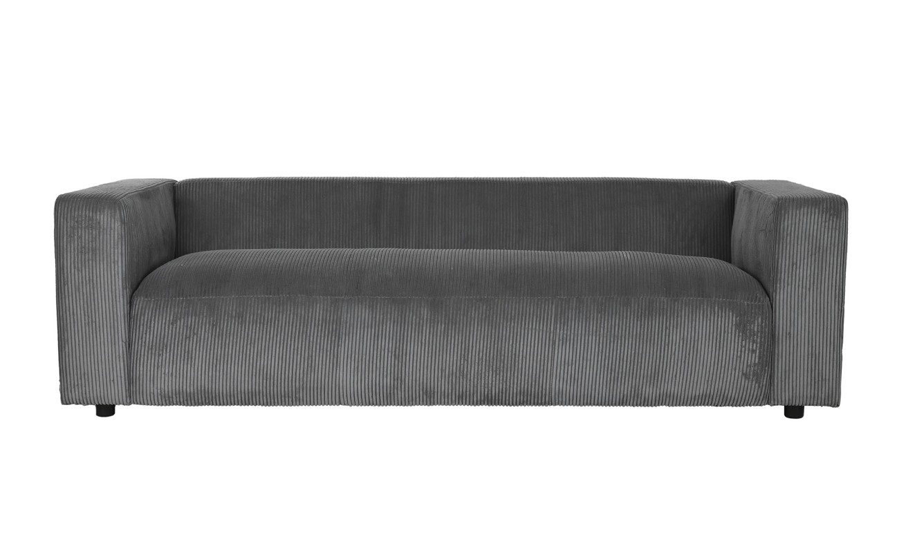 SOFA POLIESTER 224X95,5X66,5 PANA GRIS CLARO