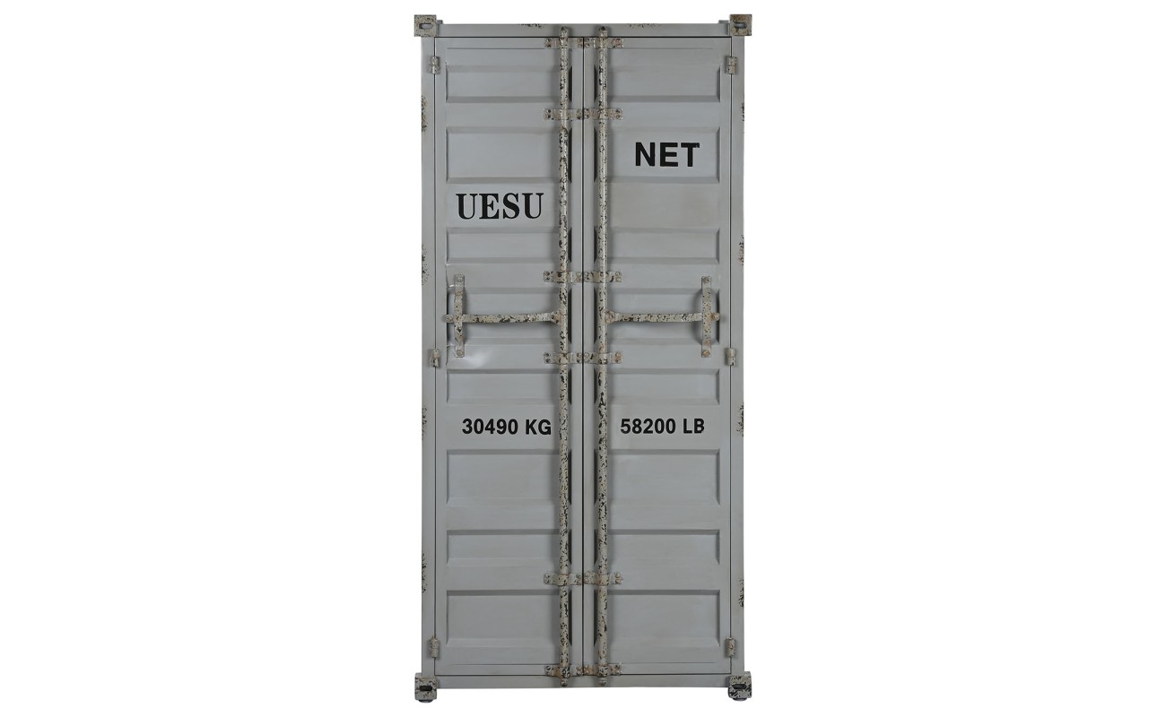 BOTELLERO METAL MDF 76,5X41X157,5 CONTAINER GRIS