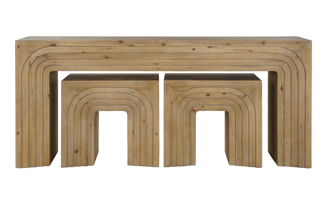 CONSOLA SET 3 ABETO MDF 180X40X80 40,00 ARCOS