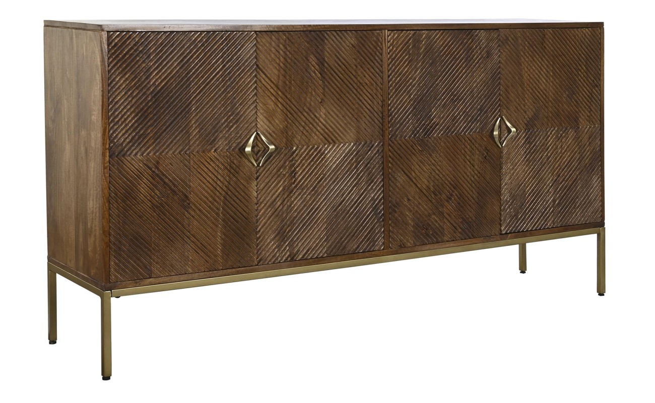 BUFFET MANGO METAL 170X40X90 67,20 MARRON OSCURO