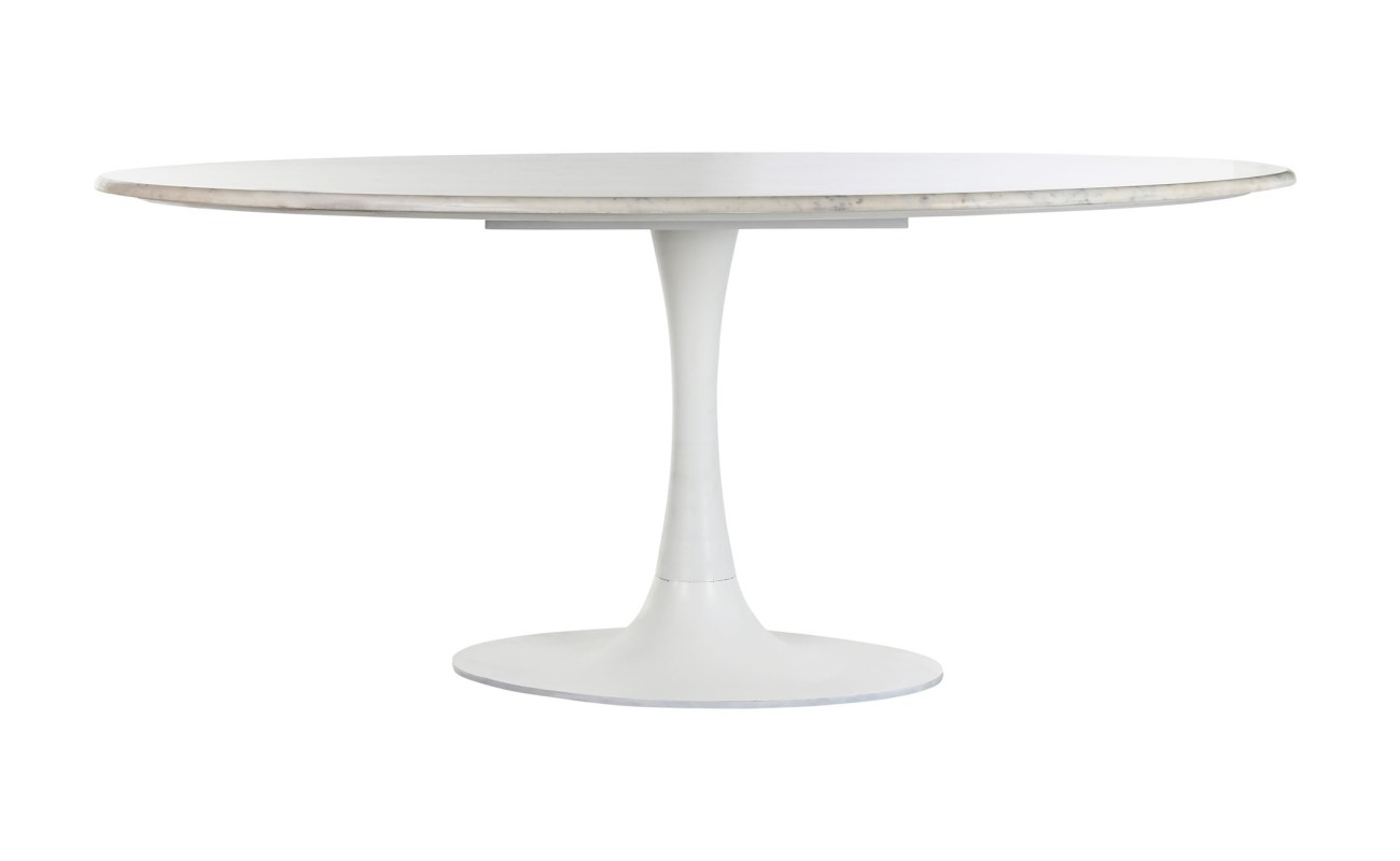 MESA COMEDOR METAL MARMOL 180X100X76 128,70 BLANCO