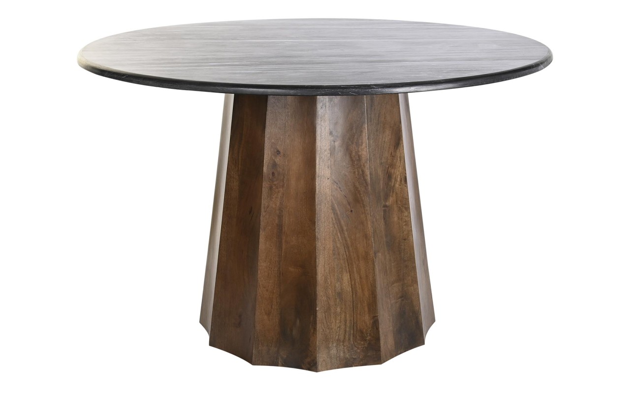 MESA COMEDOR MANGO MARMOL 120X120X76 90,00 NEGRO