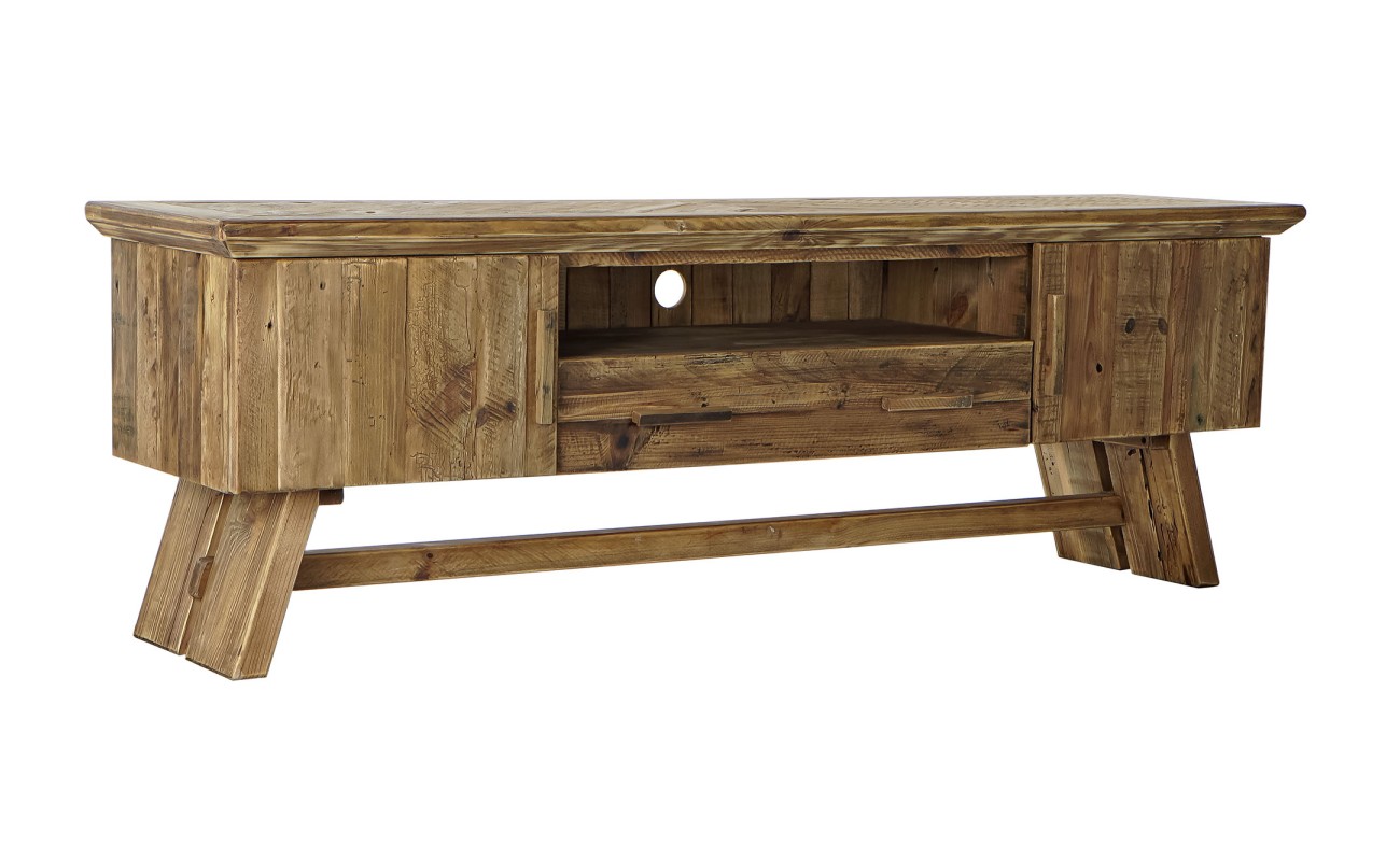 MUEBLE TV MADERA RECICLADA 180X45X60 52,00 NATURAL