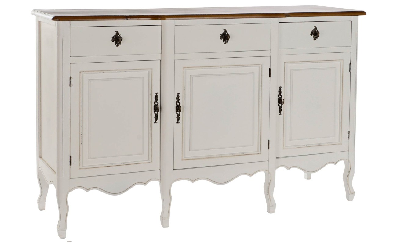 BUFFET PAULOWNIA 140X45X90 BLANCO