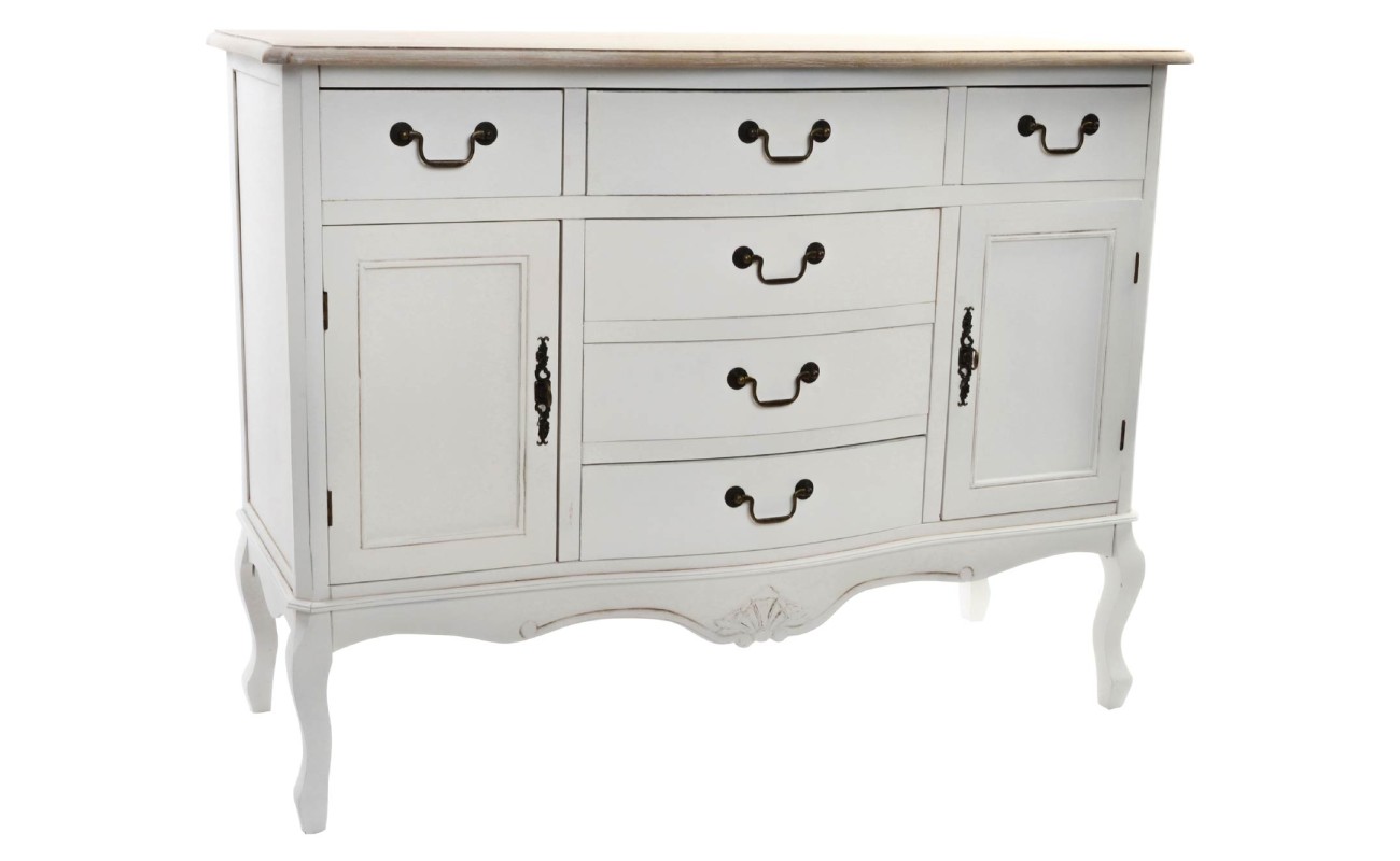 BUFFET ABETO 118X45X90 NATURAL BLANCO