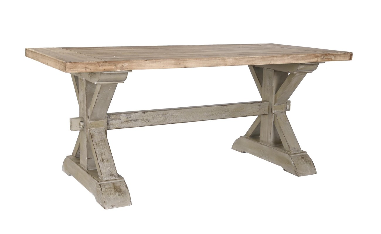 MESA COMEDOR ABETO 180X80X76 24,50 NATURAL