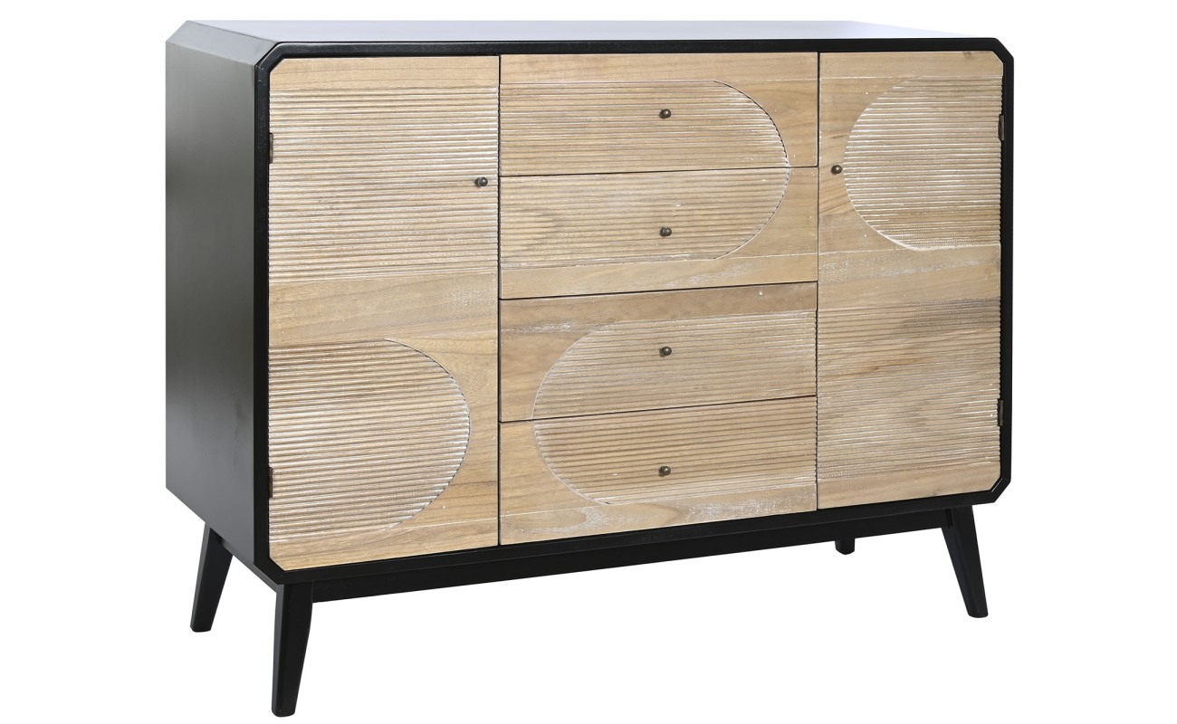 BUFFET MADERA 120X40X90,5 NEGRO