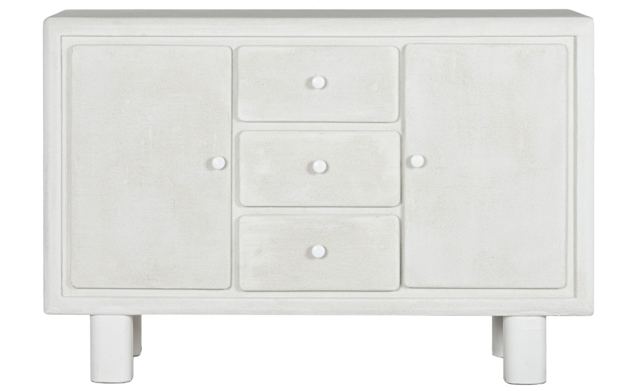 BUFFET MDF ABETO 120X38X80 29,70 RUGOSO BLANCO