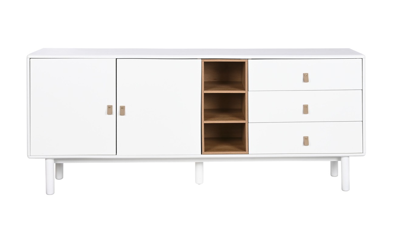 BUFFET MADERA DM PU 180X40X75 BLANCO