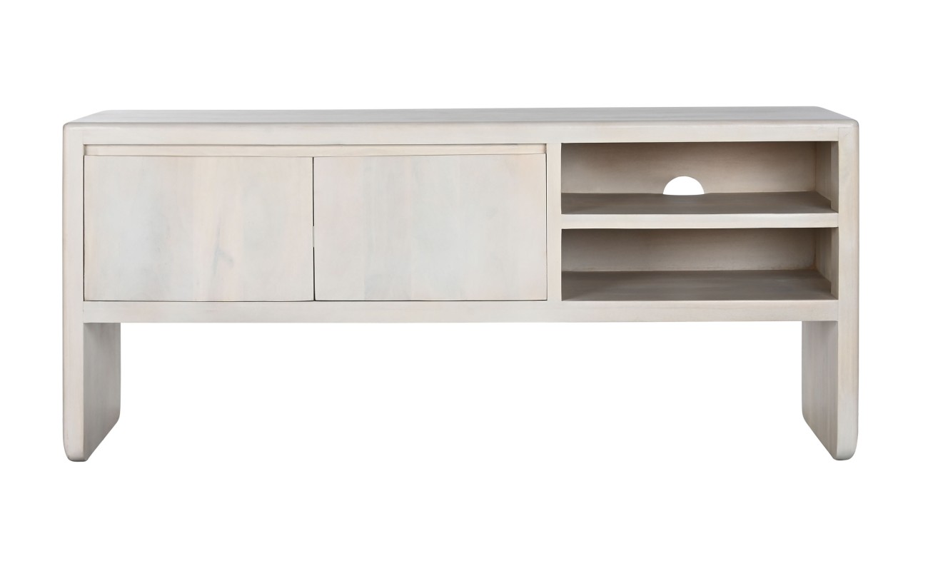 MUEBLE TV MANGO 140X40X60 BLANCO